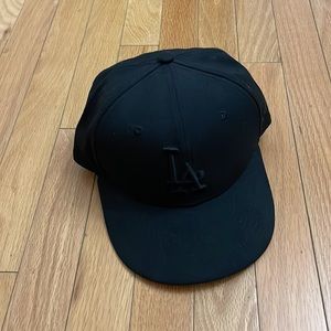 New Era 59 Fifty LA Black Baseball Hat